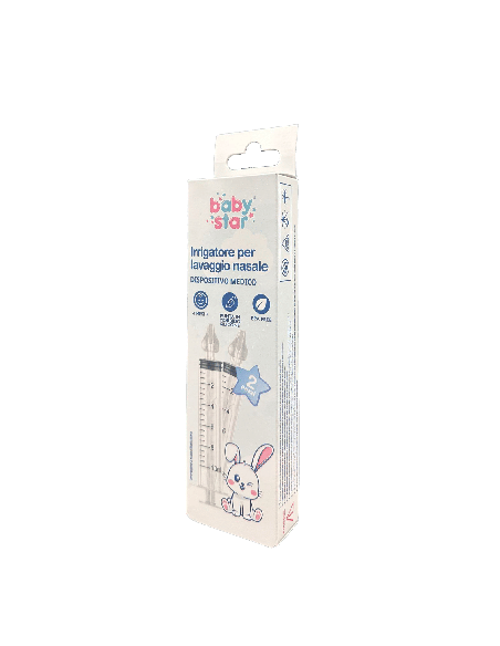 IRRIGATORE LAVAGGIO NASALE BABY STAR 2 PEZZI