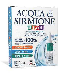 ACQUA DI SIRMIONE KIDS NEBULIZZAZIONE SOFT ACQUA TERMALE 100% 6 FLACONCINI PLURIDOSE DA 15 ML