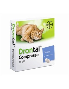 DRONTAL 2 compresse 230 mg + 20 mg gatti