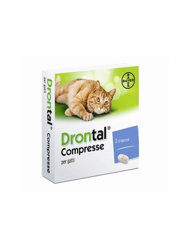 DRONTAL 2 compresse 230 mg + 20 mg gatti