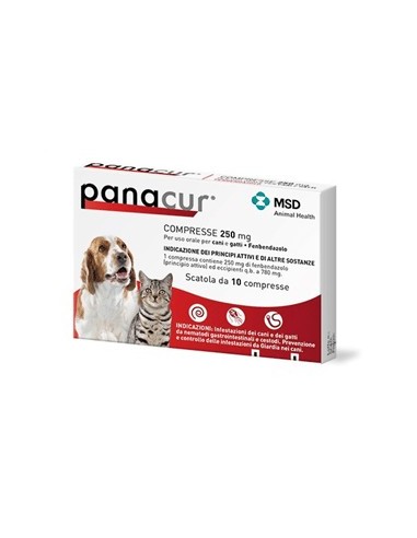 PANACUR 10 compresse 250 mg cani/gatti