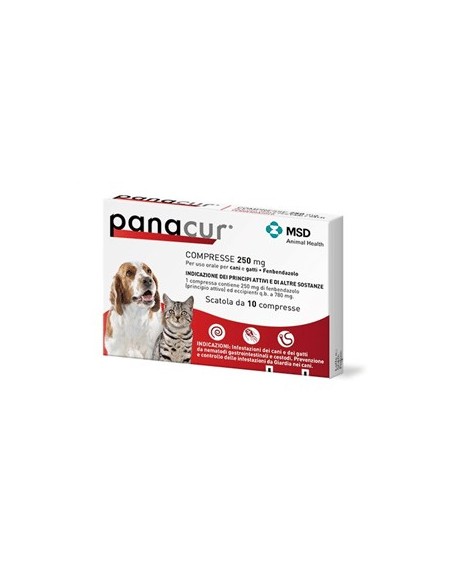 PANACUR 10 compresse 250 mg cani/gatti