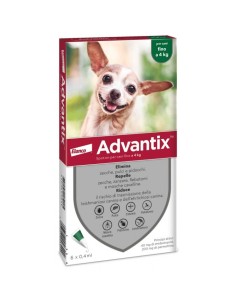 ADVANTIX SPOT ON soluzione 6 pipette 0,4 ml cani fino a 4 kg