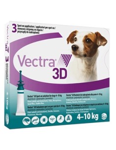 VECTRA 3D 3 pipette 4-10 kg verde