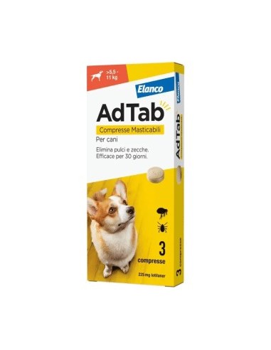 ADTAB 3 compresse 225 mg cani 5,5-11 kg