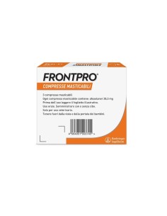 FRONTPRO x3 Compresse Masticabili Antiparassitario Per Cani (4-10Kg) Contro Pulci e Zecche 2