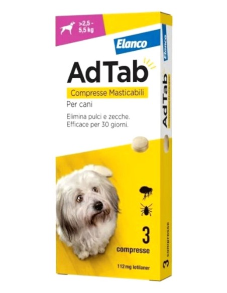 ADTAB 3 compresse 112 mg cani 2,5-5,5 kg