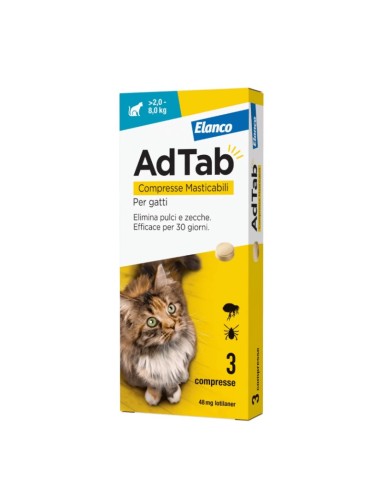 ADTAB 3 compresse 48 mg gatti 2-8 kg