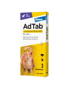 ADTAB 3 compresse 12 mg gatti 0,5-2 kg