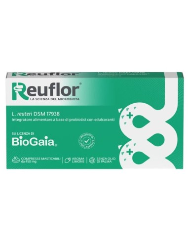REUFLOR 10 COMPRESSE MASTICABILI AROMA LIMONE