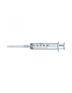 PIC Siringa monouso sterile con ago montato Gauge23 da 5 ml 1 pezzo
