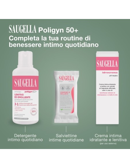 SAUGELLA POLIGYN PH NEUTRO DETERGENTE INTIMO LENITIVO ED EMOLLIENTE 250 ML