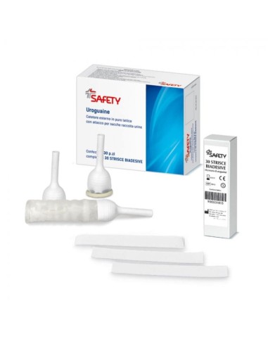 CATETERE ESTERNO CON STRISCIA BIADESIVA UROGUAINA 30 MM 30 PEZZI