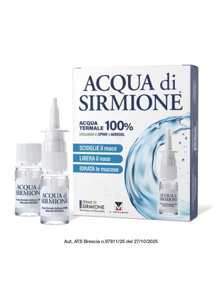 ACQUA SIRMIONE MINERALE NATURALE 6 FIALE 15 ML