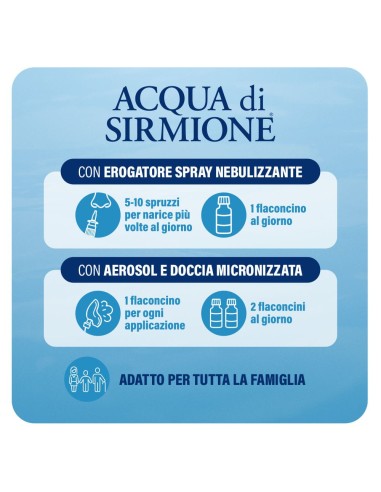 ACQUA SIRMIONE MINERALE NATURALE 6 FIALE 15 ML