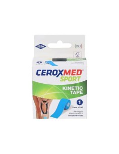 CEROXMED SPORT KINETIC TAPE BLU 1 PEZZO