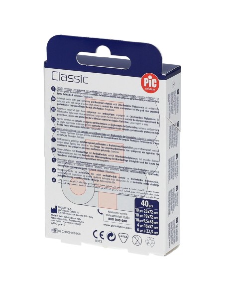 PIC Classic Cerotto mix antibatterico 40 pezzi