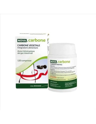 NOVA CARBONE VEGETALE 120 COMPRESSE