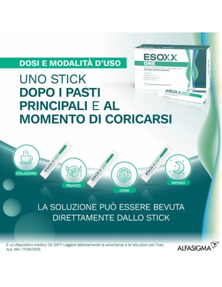 ESOXX ONE 20 BUSTINE STICK PACK 10 ML AROMA UVA