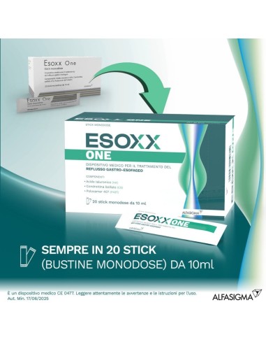 ESOXX ONE 20 BUSTINE STICK PACK 10 ML AROMA UVA