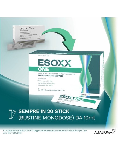 ESOXX ONE 20 BUSTINE STICK PACK 10 ML AROMA UVA