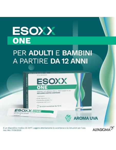 ESOXX ONE 20 BUSTINE STICK PACK 10 ML AROMA UVA