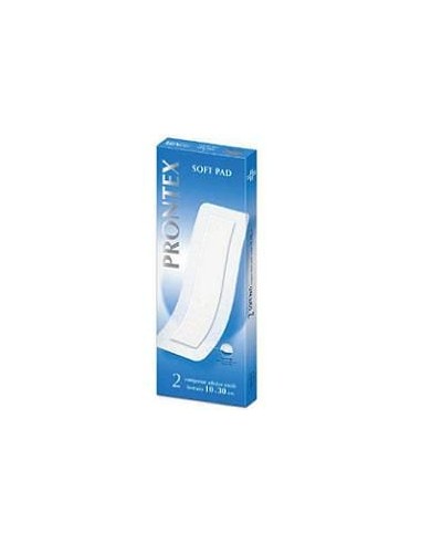 GARZA COMPRESSA PRONTEX SOFT PAD 10X30 CM 2 PEZZI