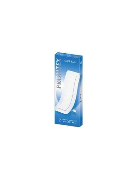 GARZA COMPRESSA PRONTEX SOFT PAD 10X30 CM 2 PEZZI
