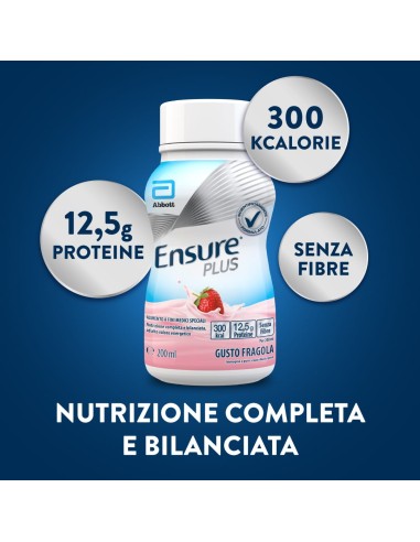 ENSURE PLUS FRAGOLA 4 BOTTIGLE DA 200 ML
