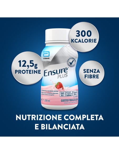 ENSURE PLUS FRAGOLA 4 BOTTIGLE DA 200 ML