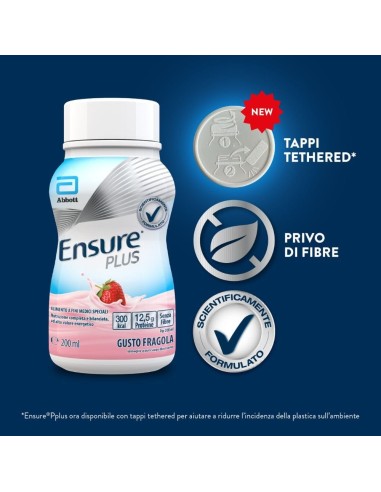ENSURE PLUS FRAGOLA 4 BOTTIGLE DA 200 ML