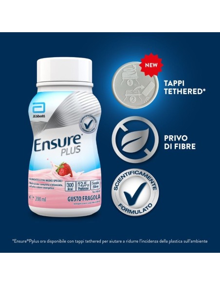 ENSURE PLUS FRAGOLA 4 BOTTIGLE DA 200 ML