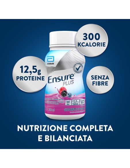 ENSURE PLUS FRUTTI DI BOSCO 4 BOTTIGLIE DA 200 ML