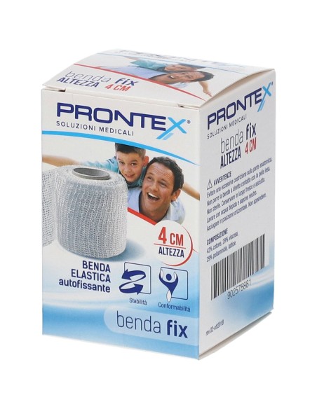 BENDA ELASTICA PRONTEX FIX AUTOFISSANTE 4 CM DI ALTEZZA PER 4 METRI IN ESTENSIONE
