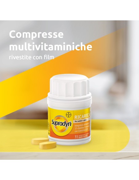 Supradyn Ricarica Integratore Multivitaminico Completo Vitamine e Minerali, 35 Compresse