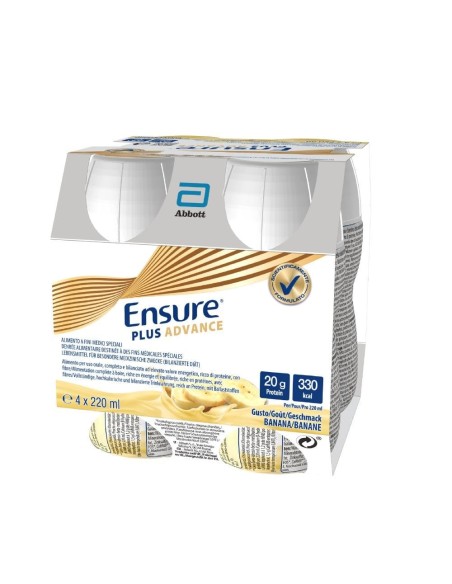 ENSURE PLUS ADVANCE BANANA 4 BOTTIGLIE DA 220 ML