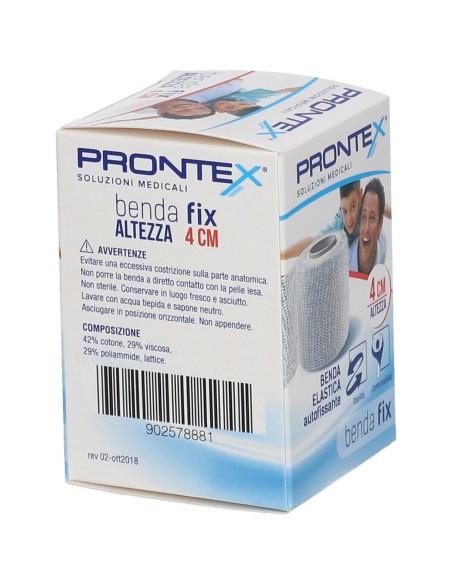 BENDA ELASTICA PRONTEX FIX AUTOFISSANTE 4 CM DI ALTEZZA PER 4 METRI IN ESTENSIONE