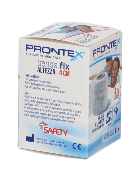 BENDA ELASTICA PRONTEX FIX AUTOFISSANTE 4 CM DI ALTEZZA PER 4 METRI IN ESTENSIONE