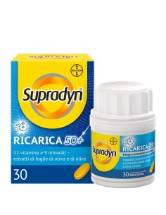 Supradyn Ricarica 50+ Integratore con Vitamine e Minerali, con antiossidanti 30 compresse rivestite 2