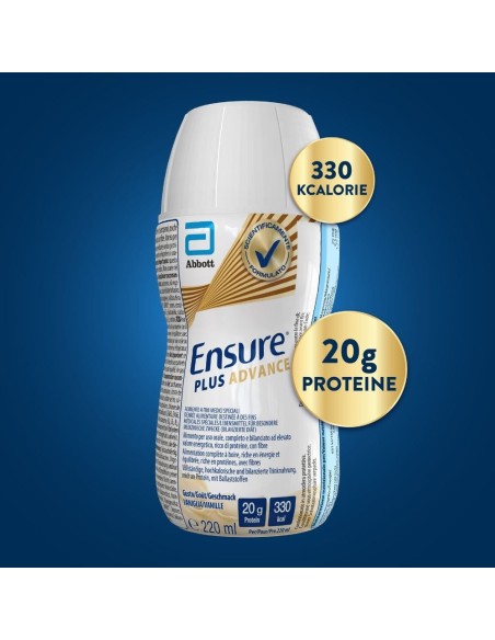 ENSURE PLUS ADVANCE VANIGLIA 4 BOTTIGLIE DA 220 ML