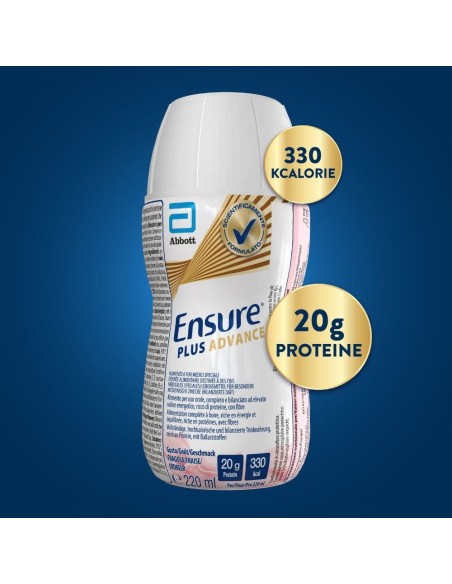 ENSURE PLUS ADVANCE FRAGOLA 4 BOTTIGLIE DA 220 ML