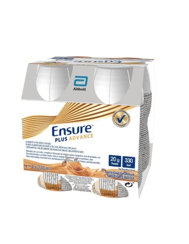 ENSURE PLUS ADVANCE CAFFE' 4 BOTTIGLIE DA 220 ML