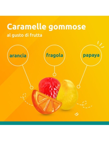 Supradyn Difese Junior, Integratore per Difese Immunitarie Bambini, con Vitamina C, Vitamina D e Zinco, 25 caramelle gommose