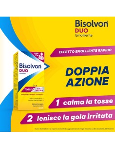 Bisolvon Duo Emolliente Sciroppo Contro Tosse e Gola Irritata, Adulti e Bambini 2+ (100 ml) 2