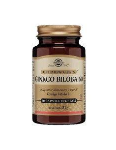 GINKGO BILOBA 60 60 CAPSULE VEGETALI