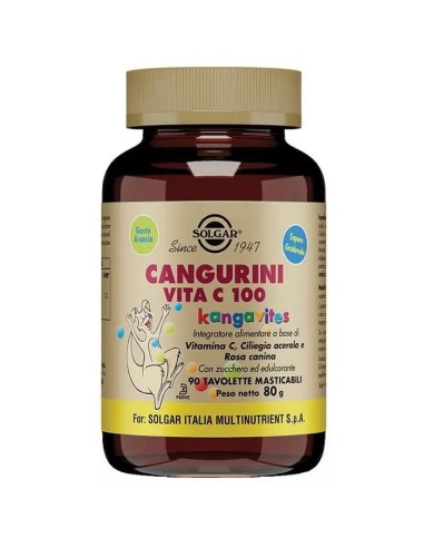 CANGURINI VITA C 100 90 TAVOLETTE MASTICABILI
