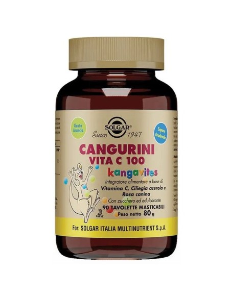 CANGURINI VITA C 100 90 TAVOLETTE MASTICABILI