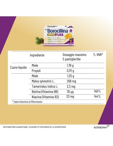 NEOBOROCILLINA PROPOLTUSS 16 PASTIGLIE
