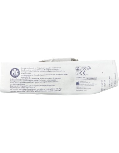 PIC Siringa da 20 ml 20 Gauge 1 1/2 con cono eccentrico da 20 ml
