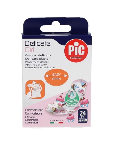 PIC Delicate Girls Cerotti per bambine 19 x 72 mm 24 pezzi